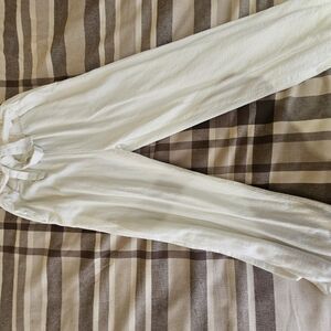 White Casual Pants